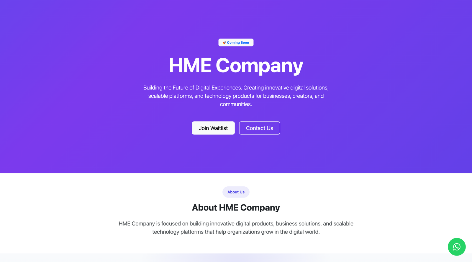 HME Company Corporate Website