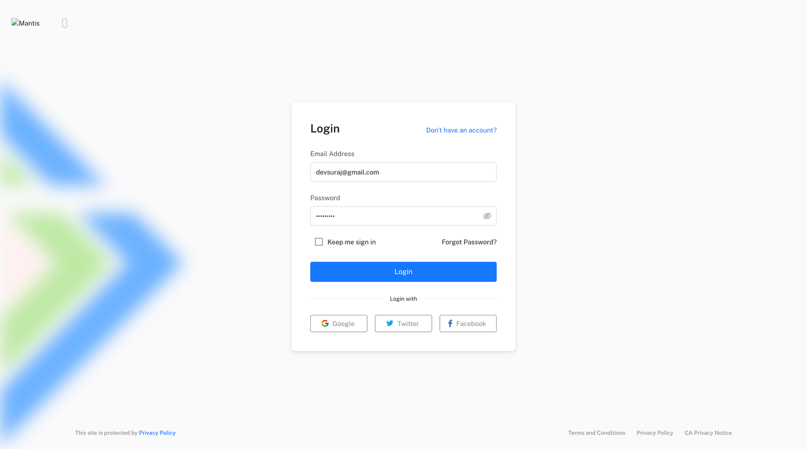 Tracking Software Dashboard
